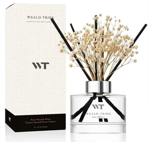 Clean Linen Reed Diffuser for Bathroom Accessories Shelf Decor | 5.1 fl oz Air Fresheners Scent Defusers With 6 Sticks, Fragrance Oils For House Room Decor & Office Gifts Clean Linen Reed Diffuser for Bathroom Accessories Shelf Decor | 5.1 fl oz Air Fresheners Scent Defusers With 6 Sticks, Fragrance Oils For House Room Decor & Office Gifts