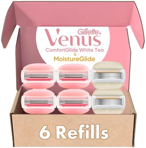 ComfortGlide White Tea 4 count, with Gillette Venus ComfortGlide plus MoistureGlide 2 count, Women's Razor Blade Refills ComfortGlide White Tea 4 count, with Gillette Venus ComfortGlide plus MoistureGlide 2 count, Women's Razor Blade Refills