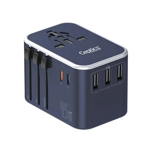 45W Universal Travel Adapter, 3 USB+2 USB-C, Universal Socket, Blue | Ceptics Universal Travel Adapter, 2 USB-C + 3-USB A International Plug Adapter, Type I C G A Outlets - EU/US/UK/AU 45W Universal Travel Adapter, 3 USB+2 USB-C, Universal Socket, Blue | Ceptics Universal Travel Adapter, 2 USB-C + 3-USB A International Plug Adapter, Type I C G A Outlets - EU/US/UK/AU
