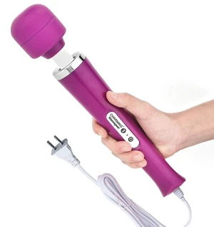 10 Speeds Wired Powerful Handheld Massager with Strong Vibrations, Personal Therapy Massager for Sports Recovery, Muscle Aches, Body Pain (Purple) 10 Speeds Wired Powerful Handheld Massager with Strong Vibrations, Personal Therapy Massager for Sports Recovery, Muscle Aches, Body Pain (Purple)