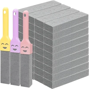 36 Pack Pumice Stone Toilet Bowl Cleaner with Handle Pumice Stone for Cleaning Toilets, Stove, Bathtubs, Grills, Swimming Pools, Sinks Pumice Stone Stick Powerfully Cleans Hard Water Rings