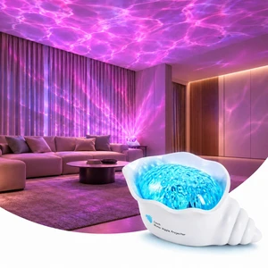 Ocean Projector Light for Room Decor, Cordless Shower Lamp Wave Lighting | Ambient Mood Light Projector with Dimmer, Calming Night Light Room Ceiling Decor for Bedroom,Bathroom,Living Room