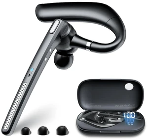 Headset with Noise Cancelling Mic,Wireless Earpiece for Trucker | Bluetooth V5.3 Earpiece with Mute Button for Work,DrivingHands-Free Headphones with 72-Hour Talk Time & 500mAh Charging Case Headset with Noise Cancelling Mic,Wireless Earpiece for Trucker | Bluetooth V5.3 Earpiece with Mute Button for Work,DrivingHands-Free Headphones with 72-Hour Talk Time & 500mAh Charging Case