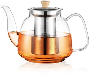 Glass Teapot with Infuser(37.5oz),Clear Tea Kettle with Removable Stainless Steel Strainer,Stovetop Safe Glass Teapot for Blooming and Loose Leaf Tea Glass Teapot with Infuser(37.5oz),Clear Tea Kettle with Removable Stainless Steel Strainer,Stovetop Safe Glass Teapot for Blooming and Loose Leaf Tea