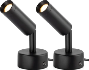 2 Pack 3W Plug in Spotlight Indoor 3000K LED Floor Uplighting Indoor | 120V Small Spot Lights, 5.9 FT Plug Cord with Foot Switch, Accent Lighting for Plants, Artworks, Corners 2 Pack 3W Plug in Spotlight Indoor 3000K LED Floor Uplighting Indoor | 120V Small Spot Lights, 5.9 FT Plug Cord with Foot Switch, Accent Lighting for Plants, Artworks, Corners
