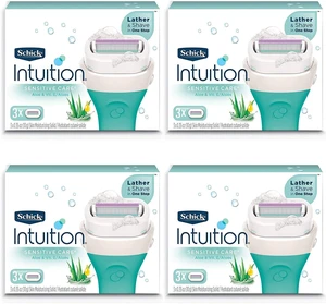 Intuition Pure Nourishment Womens Razor Refills with Coconut Milk and Almond Oil, 3 Count (Pack of 4) Intuition Pure Nourishment Womens Razor Refills with Coconut Milk and Almond Oil, 3 Count (Pack of 4)