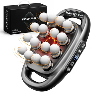 16 Head Massage Gun Deep Tissue for Back  Deep Tissue Massager | Percussion Massage Gun for Shoulder, Back, Neck. 16 Massage Balls for Targeted Muscle Recovery. Ideal Gift for Men & Women