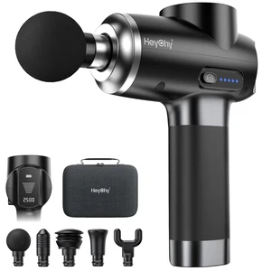 Massage Gun Deep Tissue, Muscle Massager with 5 Heads,12mm | LED Display, Portable for Men Women Athletes, Back Legs Shoulder Relief, Quiet Home Gym, FSA, HSA