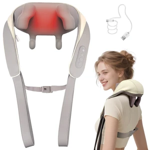 Neck Massager for Pain Relief Deep Tissue with 2 Modes, 3 Speeds | Cordless, Ideal Gift for Friends Family Lover, 6D Neck and Shoulder Massager with 2 Modes & 3 Speeds, Home Office Travel Neck Massager for Pain Relief Deep Tissue with 2 Modes, 3 Speeds | Cordless, Ideal Gift for Friends Family Lover, 6D Neck and Shoulder Massager with 2 Modes & 3 Speeds, Home Office Travel