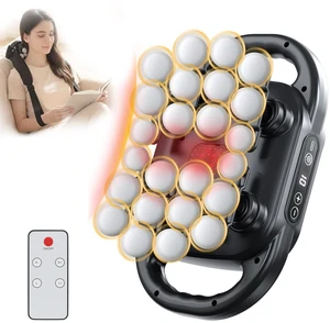 24 Head Massage Gun Deep Tissue, Self Massager for Neck and Bback with 9 Modes & 9 Levels, Quiet Handheld Multi Head Percussion Muscle Massager for Body, Shoulder Muscle Pain Relief