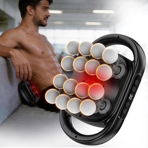16 Head Massage Gun Deep Tissue,10/20/30Mins Electric Back Muscle Massager | Cordless Percussion Massager for Athletes,50KG Thrust,20 Levels 9 Modes Full Body Massager Tool Pain Relief & Recovery,Gym