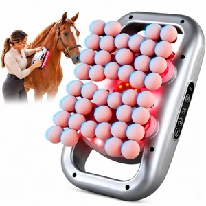 42-Head Horse Massager, Equine Massager, Percussion Massager for Horses, 9 Adjustable Speeds, Wide-Coverage Massage Heads, Quiet Operation, Rechargeable, for Stable, Training and Daily Equine Care 42-Head Horse Massager, Equine Massager, Percussion Massager for Horses, 9 Adjustable Speeds, Wide-Coverage Massage Heads, Quiet Operation, Rechargeable, for Stable, Training and Daily Equine Care