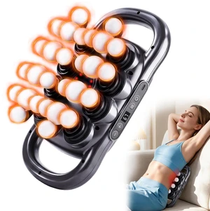 28 Head Massage Gun Deep Tissue, Percussion Back Massager for Pain Relief | 9 Modes, 9 Intensities, 12mm Stroke, Quiet Brushless Motor, USB-C, Wide Coverage for Back/Neck/Shoulders/Legs