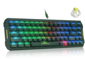 Flux 68 HE Mechanical Gaming Keyboard Rapid Trigger with Adjustable Actuation 0.01-3.5 mm, Hall Effect Magnetic Switch, 8000Hz Polling, RGB Backlit, 65% Wired Keyboard for PC Gamer (Green) Flux 68 HE Mechanical Gaming Keyboard Rapid Trigger with Adjustable Actuation 0.01-3.5 mm, Hall Effect Magnetic Switch, 8000Hz Polling, RGB Backlit, 65% Wired Keyboard for PC Gamer (Green)