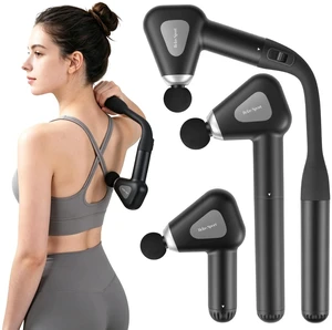 3-in-1 Convertible Massage Gun with Extended Handle,Massage Gun Deep Tissue | Back Massager for Shoulder Leg Back Body Pain Relief,Deep Tissue Percussion,Carrying Bag Included,Gift for Him,M2