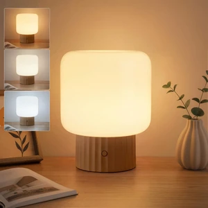 Mushroom Lamp, Cordless Rechargeable Table Lamp with Glass Shade, 3 Color Temperatures & Stepless Dimming, 5200mAh, Touch Control Bedside Lamps for Living Room, Bedroom, 1 Pack (Brown) Mushroom Lamp, Cordless Rechargeable Table Lamp with Glass Shade, 3 Color Temperatures & Stepless Dimming, 5200mAh, Touch Control Bedside Lamps for Living Room, Bedroom, 1 Pack (Brown)