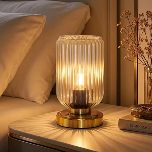 Cordless Table Lamp for Bedroom, Touch Stepless Dimmable, Modern | 7500mAh Rechargeable Battery, Amber Glass Shade, Brushed Gold Base, Bulb Included, Wireless Lamp for Desk, Living Room Cordless Table Lamp for Bedroom, Touch Stepless Dimmable, Modern | 7500mAh Rechargeable Battery, Amber Glass Shade, Brushed Gold Base, Bulb Included, Wireless Lamp for Desk, Living Room