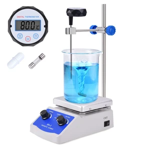 Magnetic Stirrer SH-2 Hot Plate Mixer Max 520 Lab Hotplate Stirrer 2000 RPM Stir Plate with Thermometer, Stir Bar and Support Stand Magnetic Stirrer SH-2 Hot Plate Mixer Max 520 Lab Hotplate Stirrer 2000 RPM Stir Plate with Thermometer, Stir Bar and Support Stand