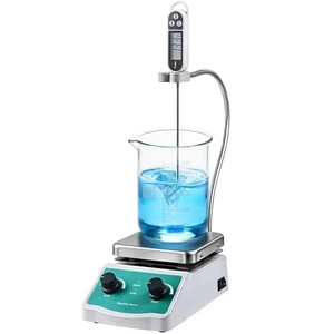 Magnetic Stirrer Hot Plate, Mixer with 2L Stirring Capacity, Up to 520°F, 0-2000 RPM Adjustable Speed, 4.7 x 4.7 inch Hot Plate, Includes Magnetic Stir Bar & Support Stand Magnetic Stirrer Hot Plate, Mixer with 2L Stirring Capacity, Up to 520°F, 0-2000 RPM Adjustable Speed, 4.7 x 4.7 inch Hot Plate, Includes Magnetic Stir Bar & Support Stand