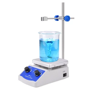 Magnetic Stirrer Hot Plate Mixer 1000ml Stirring Capacity 5 x 5 inch Max 520°F Hotplate and 100-2000 RPM Stirrer, Stirring Bar & Support Stand Included Magnetic Stirrer Hot Plate Mixer 1000ml Stirring Capacity 5 x 5 inch Max 520°F Hotplate and 100-2000 RPM Stirrer, Stirring Bar & Support Stand Included