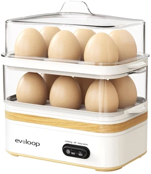 Rapid Egg Cooker Electric 12 Eggs Capacity, Soft, Medium, Hard Boiled, Poached, Omelet Maker Egg Poacher & Vegetable Steamer, BPA Free Traywhite Rapid Egg Cooker Electric 12 Eggs Capacity, Soft, Medium, Hard Boiled, Poached, Omelet Maker Egg Poacher & Vegetable Steamer, BPA Free Traywhite