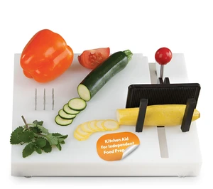 Fix One Handed Adaptive Cutting Board with Spikes for Limited Mobility | Non-Slip Suction Feet, Stainless Steel Spikes, Adjustable Jaws, Food Prep Aid, Grating and Peeling Fix One Handed Adaptive Cutting Board with Spikes for Limited Mobility | Non-Slip Suction Feet, Stainless Steel Spikes, Adjustable Jaws, Food Prep Aid, Grating and Peeling
