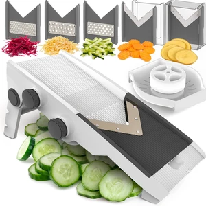Mandoline Slicer for Kitchen, 5-Blade, | Stainless Steel, Slice, Julienne, Grate, Shred & Chop Vegetables Mandoline Slicer for Kitchen, 5-Blade, | Stainless Steel, Slice, Julienne, Grate, Shred & Chop Vegetables