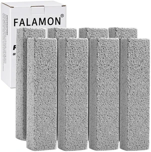 8 Pack Pumice Stone for Toilet Bowl Cleaning, Scouring Stick Remove Toilet Bowl Hard Water Rings, Calcium Buildup and Rust Suitable for Cleaning Toilet, Bathroom, Kitchen Sink, Grill 8 Pack Pumice Stone for Toilet Bowl Cleaning, Scouring Stick Remove Toilet Bowl Hard Water Rings, Calcium Buildup and Rust Suitable for Cleaning Toilet, Bathroom, Kitchen Sink, Grill