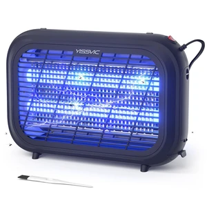 20W Indoor Bug Zapper Electric Insect Killer Black | 4300V Killing Shock, EPA Registered, Collection Tray, 2026 Upgraded Mesh, Quiet Operation