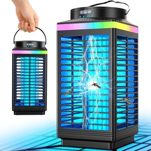 Bug Zapper Outdoor, 4-in-1 4200V Electric Mosquito Zapper, Rechargeable Bug Zapper Cordless Fly Zapper with 5000mAH Battery, Waterproof IP67, Wireless & Portable Insect Zapper Bug Zapper Outdoor, 4-in-1 4200V Electric Mosquito Zapper, Rechargeable Bug Zapper Cordless Fly Zapper with 5000mAH Battery, Waterproof IP67, Wireless & Portable Insect Zapper