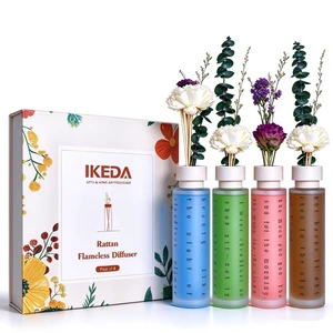 Diffusers for Home, Reed Diffuser Set 4 Pack 20.28 Fl.oz, Scented Oil Diffuser & Air Freshener, Aromatherapy Home Fragrance with 16 Sticks for Bathroom Bedroom Living Room Office Decor Diffusers for Home, Reed Diffuser Set 4 Pack 20.28 Fl.oz, Scented Oil Diffuser & Air Freshener, Aromatherapy Home Fragrance with 16 Sticks for Bathroom Bedroom Living Room Office Decor