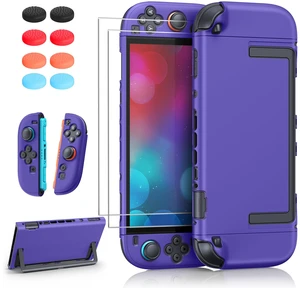Upgrade Switch 2 Protective Case&Screen Protector Set,Dockable Cover | Cute Hard Shell for Nintendo Switch 2 Console Accessories,Travel-Friendly,Kickstand Cutouts(Purple, for Switch 2 7.9inch) Upgrade Switch 2 Protective Case&Screen Protector Set,Dockable Cover | Cute Hard Shell for Nintendo Switch 2 Console Accessories,Travel-Friendly,Kickstand Cutouts(Purple, for Switch 2 7.9inch)
