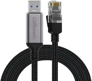 USB to Ethernet Cable 3.3 FT, USB A to Ethernet Adapter | Gigabit USB to RJ45 Nylon Cable, Ethernet to USB A, Directly Connected LAN Network, for Laptop, Windows10/11 USB to Ethernet Cable 3.3 FT, USB A to Ethernet Adapter | Gigabit USB to RJ45 Nylon Cable, Ethernet to USB A, Directly Connected LAN Network, for Laptop, Windows10/11