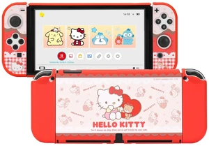 Protective Shell for Switch OLED,Slim Cute Pattern Dockable Cover Case Compatible with Switch OLED,Anti-Scratch and Shock-Absorption Design Cover Skins for JoystickHello Kitty Protective Shell for Switch OLED,Slim Cute Pattern Dockable Cover Case Compatible with Switch OLED,Anti-Scratch and Shock-Absorption Design Cover Skins for JoystickHello Kitty