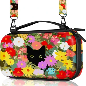 Carrying Case for Nintendo Switch/Switch OLED Travel Carry Cases Hard Shell Protective Cover Flowers Cat Cute Girls Boys Accessories Storage Pouch Bag for Nintendo Switch 1 (2017) /Oled 2021 Carrying Case for Nintendo Switch/Switch OLED Travel Carry Cases Hard Shell Protective Cover Flowers Cat Cute Girls Boys Accessories Storage Pouch Bag for Nintendo Switch 1 (2017) /Oled 2021