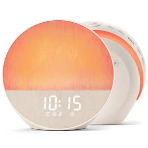 Sunrise Alarm Clock, Sound Machine, Dual-Sided Sunrise Wake Up Light | Natural Sunrise Glow, Dual-Sided Enhanced Light, Dimmable Alarm Clock, 30 Sounds, Dedicated Alarm Buttons, Oat Beige Sunrise Alarm Clock, Sound Machine, Dual-Sided Sunrise Wake Up Light | Natural Sunrise Glow, Dual-Sided Enhanced Light, Dimmable Alarm Clock, 30 Sounds, Dedicated Alarm Buttons, Oat Beige