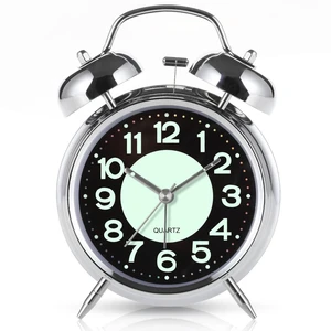 Super Loud Alarm Clock For heavy sleepers,4 inches Twin Bell Alarm Clock with Backlight,Battery Operated,Silent Non Ticking,For Kids,Adults,Bedrooms,Retro decor Desk Analog Clocks.. (Noctilucent) Super Loud Alarm Clock For heavy sleepers,4 inches Twin Bell Alarm Clock with Backlight,Battery Operated,Silent Non Ticking,For Kids,Adults,Bedrooms,Retro decor Desk Analog Clocks.. (Noctilucent)