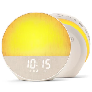 Sunrise Alarm Clock, Sound Machine, Dual-Sided Sunrise Wake Up Light | Natural Sunrise Glow, Dual-Sided Enhanced Light, White Noise Machine, 30 Sounds, Dedicated Alarm Buttons, Cloud White Sunrise Alarm Clock, Sound Machine, Dual-Sided Sunrise Wake Up Light | Natural Sunrise Glow, Dual-Sided Enhanced Light, White Noise Machine, 30 Sounds, Dedicated Alarm Buttons, Cloud White