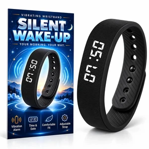 Alarm Clock for Heavy Sleepers Vibrating Wristband Bracelet for Teens Silent Vibration Wrist Watch Kids Wake up Bed Shaker Wearable Alarmas para Despertar Deaf People ADHD Shock Reminder Alarm Clock for Heavy Sleepers Vibrating Wristband Bracelet for Teens Silent Vibration Wrist Watch Kids Wake up Bed Shaker Wearable Alarmas para Despertar Deaf People ADHD Shock Reminder
