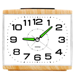 Large Analog Alarm Clock for Bedside, Silent Non-Ticking | with Night Light, Battery Powered, Gradually Increasing Alarm for Heavy Sleepers, Seniors Large Analog Alarm Clock for Bedside, Silent Non-Ticking | with Night Light, Battery Powered, Gradually Increasing Alarm for Heavy Sleepers, Seniors