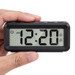 Small Digital Clock Battery Operated, Dual Alarms Magnetic Back | Compact Battery Operated Clock, Battery Included, Snooze, Time/Date Display for Travel Dorm Office (No Backlight) Small Digital Clock Battery Operated, Dual Alarms Magnetic Back | Compact Battery Operated Clock, Battery Included, Snooze, Time/Date Display for Travel Dorm Office (No Backlight)