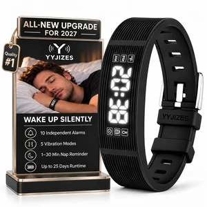 YYJIZES All-New Upgrade for 2027 Alarm Clock for Heavy Sleepers Vibrating Wristband Shock Bracelet Wrist for Teens Silent Watch Kids para Despertador Alarma Boys Wake up Bed Shaker Deaf People ADHD YYJIZES All-New Upgrade for 2027 Alarm Clock for Heavy Sleepers Vibrating Wristband Shock Bracelet Wrist for Teens Silent Watch Kids para Despertador Alarma Boys Wake up Bed Shaker Deaf People ADHD