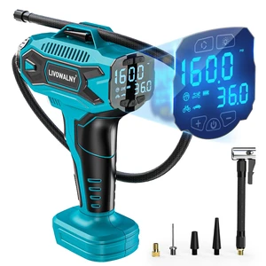 Tire Inflator Air Compressor Compatible with Makita 18V Battery, 160PSI Cordless Portable Electric Air Pump with Digital Pressure Gauge for Car Motorcycles Bike Sport Ball Auto (Tool Only) Tire Inflator Air Compressor Compatible with Makita 18V Battery, 160PSI Cordless Portable Electric Air Pump with Digital Pressure Gauge for Car Motorcycles Bike Sport Ball Auto (Tool Only)