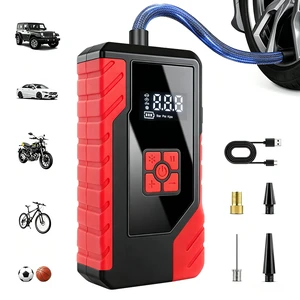 Tire Inflator Portable Air Compressor Rechargeable Air Pump for Car Tires | cordless rechargeable tire inflator with Auto Shut-Off, LED Light & USB Power Bank Tire Inflator Portable Air Compressor Rechargeable Air Pump for Car Tires | cordless rechargeable tire inflator with Auto Shut-Off, LED Light & USB Power Bank