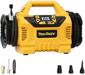 Portable Tire Inflator/deflator Compatible with DeWalt 20V Battery | 160 PSI High Pressure Cordless Air Compressor Pump, Digital Gauge, Auto Shut-Off, LED Light for Car, Bike, Balls (Tool Only) Portable Tire Inflator/deflator Compatible with DeWalt 20V Battery | 160 PSI High Pressure Cordless Air Compressor Pump, Digital Gauge, Auto Shut-Off, LED Light for Car, Bike, Balls (Tool Only)