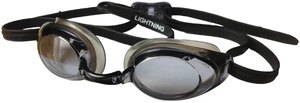 Lightning Goggles, Adjustable Silicone Straps, Black/Smoke | World Aquatics Approved Competitive Swim Goggles for Women and Men, Adjustable Silicone Straps, 4 Interchangeable Nose Pieces