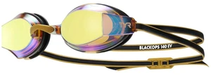 Katie Ledecky Junior Black Ops Swim Goggles - Fitness Racing Eyewear, Black/Gold