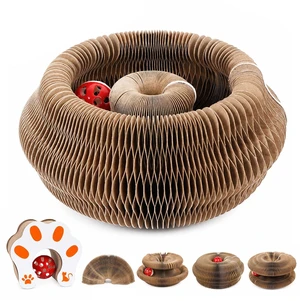 1 Pack Interactive Cat Scratch Toys with Bell Ball, Magic Organ Kitty Scratching Board for Indoor Cats Toys & Grinding Claw 1 Pack Interactive Cat Scratch Toys with Bell Ball, Magic Organ Kitty Scratching Board for Indoor Cats Toys & Grinding Claw