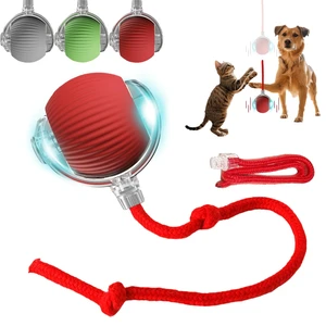 Interactive Dog Cat Toy Ball, Automatic Moving Bouncing Rolling, with Replacement Tail, Pet Smart Chase Ball Rechargeable, Enrichment Toys for Bored Indoor Adult Cats/Dogs Interactive Dog Cat Toy Ball, Automatic Moving Bouncing Rolling, with Replacement Tail, Pet Smart Chase Ball Rechargeable, Enrichment Toys for Bored Indoor Adult Cats/Dogs
