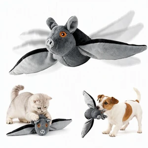 Flying Bat Dog Toy, Interactive Automatic Flapping Cat Toy with Smart Motor, USB Rechargeable Plush Bat, 3 Play Modes, Hanging Indoor Cat Exercise Toy Compatible with Cat Teaser Wand Flying Bat Dog Toy, Interactive Automatic Flapping Cat Toy with Smart Motor, USB Rechargeable Plush Bat, 3 Play Modes, Hanging Indoor Cat Exercise Toy Compatible with Cat Teaser Wand